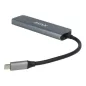  USB-C elosztó-HUB, HDMI+USB-C+2xUSB 3.0, PD, AVAX "HB611 Connect+", fekete