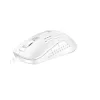 Egér, vezetékes, gaming, RGB, AVAX "LW01", fehér