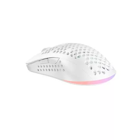 Egér, vezetékes, gaming, RGB, AVAX "LW01", fehér