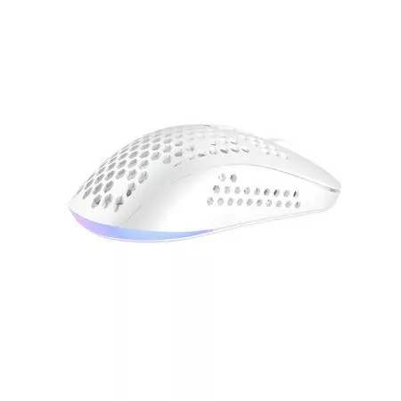 Egér, vezetékes, gaming, RGB, AVAX "LW01", fehér