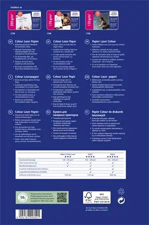 Fotópapír, lézer, A4, 200 g, fényes, kétoldalas, AVERY ZWECKFORM