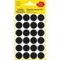   Etikett, 18 mm, kör, AVERY ZWECKFORM, fekete, 96 etikett/csomag