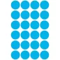   Etikett, 18 mm, kör, AVERY ZWECKFORM, kék, 96 etikett/csomag