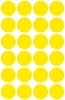 Etikett, 18 mm, kör, AVERY ZWECKFORM, sárga, 96 etikett/csomag