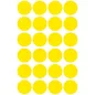   Etikett, 18 mm, kör, AVERY ZWECKFORM, sárga, 96 etikett/csomag