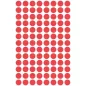   Etikett, 8 mm, kör, AVERY ZWECKFORM, piros, 416 etikett/csomag