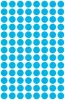Etikett, 8 mm, kör, AVERY ZWECKFORM, kék, 416 etikett/csomag
