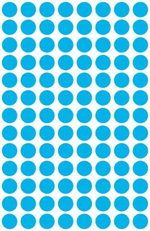 Etikett, 8 mm, kör, AVERY ZWECKFORM, kék, 416 etikett/csomag