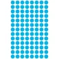   Etikett, 8 mm, kör, AVERY ZWECKFORM, kék, 416 etikett/csomag