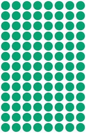 Etikett, 8 mm, kör, AVERY ZWECKFORM, zöld, 416 etikett/csomag