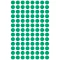   Etikett, 8 mm, kör, AVERY ZWECKFORM, zöld, 416 etikett/csomag