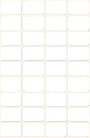 Etikett, 18x12 mm, kézzel írható, kerekitett sarkú, AVERY ZWECKFORM, 216 etikett/csomag