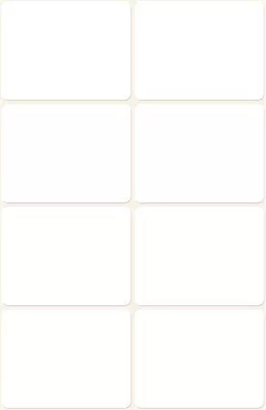 Etikett, 38x29 mm, kézzel írható, lekerekített sarkú, AVERY ZWECKFORM, 40 etikett/csomag