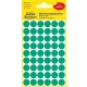 Etikett, 12 mm, kör, AVERY ZWECKFORM, zöld, 270 etikett/csomag