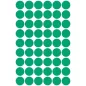   Etikett, 12 mm, kör, AVERY ZWECKFORM, zöld, 270 etikett/csomag
