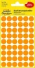Etikett, 12 mm, kör, AVERY ZWECKFORM, neon narancs, 270 etikett/csomag