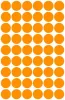 Etikett, 12 mm, kör, AVERY ZWECKFORM, neon narancs, 270 etikett/csomag