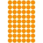   Etikett, 12 mm, kör, AVERY ZWECKFORM, neon narancs, 270 etikett/csomag