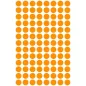   Etikett, 8 mm, kör, AVERY ZWECKFORM, neon narancs, 416 etikett/csomag