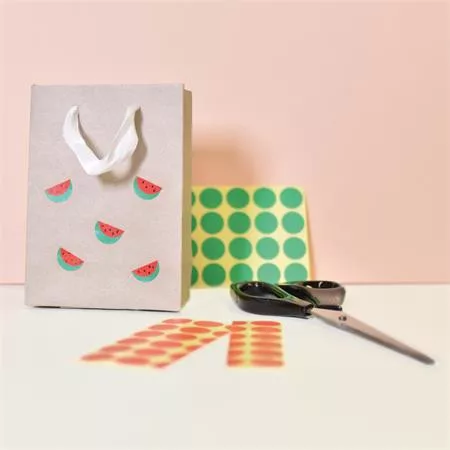 Etikett, 18 mm, kör, AVERY ZWECKFORM, piros, 1056 etikett/csomag