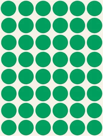 Etikett, 18 mm, kör, AVERY ZWECKFORM, zöld, 1056 etikett/csomag