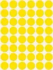 Etikett, 18 mm, kör, AVERY ZWECKFORM, sárga, 1056 etikett/csomag