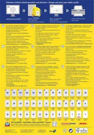 Etikett, univerzális, 105x74 mm, AVERY ZWECKFORM, 800 etikett/csomag
