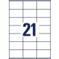   Etikett, univerzális, 70x41 mm, AVERY ZWECKFORM, 2100 etikett/csomag