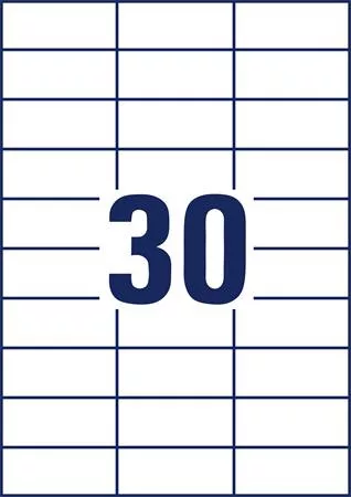 Etikett, univerzális, 70x29,7 mm, AVERY ZWECKFORM, 3000 etikett/csomag