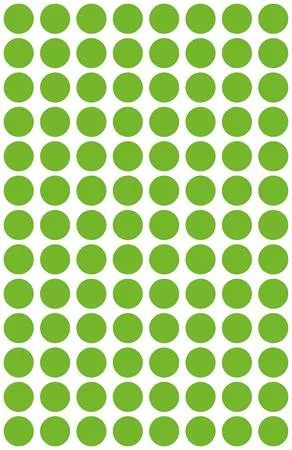 Etikett, 8 mm, kör, eltávolítható, AVERY ZWECKFORM, fűzöld, 416 etikett/csomag