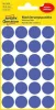Etikett, 18 mm, kör, eltávolítható, AVERY ZWECKFORM, indigókék, 96 etikett/csomag