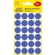 Etikett, 18 mm, kör, eltávolítható, AVERY ZWECKFORM, indigókék, 96 etikett/csomag