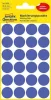 Etikett, 18 mm, kör, eltávolítható, AVERY ZWECKFORM, indigókék, 96 etikett/csomag