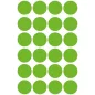   Etikett, 18 mm, kör, eltávolítható, AVERY ZWECKFORM, fűzöld, 96 etikett/csomag