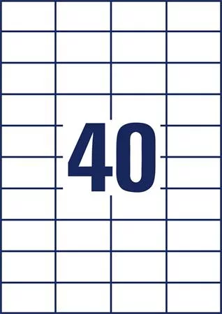 Etikett, univerzális, 52,5x29,7 mm, AVERY ZWECKFORM, 4000 etikett/csomag