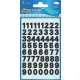 Matrica, számok, 0-9, AVERY ZWECKFORM, fekete, 120 matrica/csomag