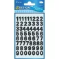  Matrica, számok, 0-9, AVERY ZWECKFORM, fekete, 120 matrica/csomag