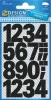 Matrica, számok, 0-9, AVERY ZWECKFORM, fekete, 28 matrica/csomag