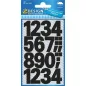   Matrica, számok, 0-9, AVERY ZWECKFORM, fekete, 28 matrica/csomag