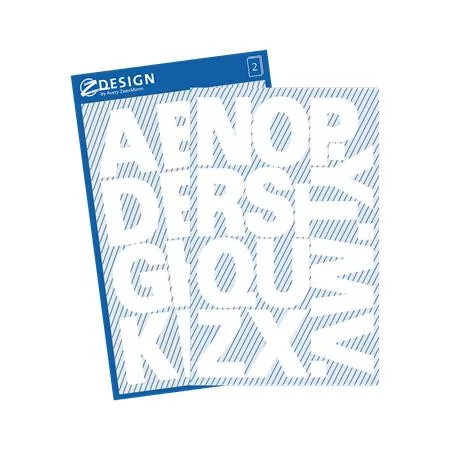 Matrica, betűk, A-Z, AVERY ZWECKFORM, fehér, 28 matrica/csomag