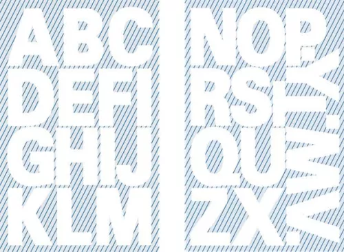 Matrica, betűk, A-Z, AVERY ZWECKFORM, fehér, 28 matrica/csomag