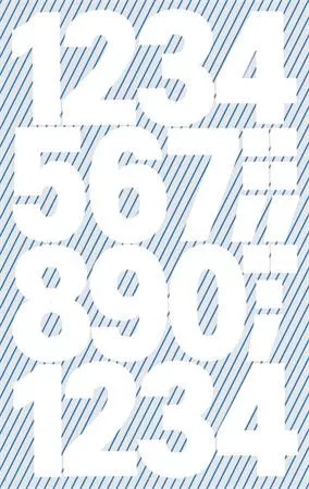 Matrica, számok, 0-9, AVERY ZWECKFORM, fehér, 28 matrica/csomag