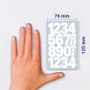 Matrica, számok, 0-9, AVERY ZWECKFORM, fehér, 28 matrica/csomag