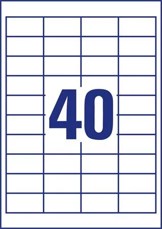 Etikett, univerzális, 48,5x25,4 mm, AVERY ZWECKFORM, 1200 etikett/csomag