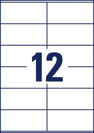 Etikett, univerzális, 105x48 mm, AVERY ZWECKFORM, "Sparpack", 780 etikett/csomag