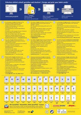 Etikett, univerzális, 105x48 mm, AVERY ZWECKFORM, "Sparpack", 780 etikett/csomag