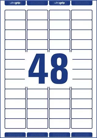 Etikett, univerzális, 45,7x21,2 mm, extra erős, AVERY ZWECKFORM, 480 etikett/csomag