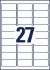 Etikett, univerzális, eltávolítható, 63,5x29,6 mm, AVERY ZWECKFORM, 810 etikett/csomag