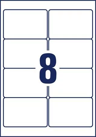 Etikett, univerzális, eltávolítható, 96x63,5 mm, AVERY ZWECKFORM, 240 etikett/csomag