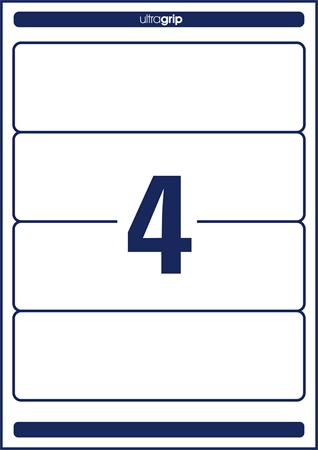 Iratrendező etikett, univerzális, 61x192 mm, AVERY ZWECKFORM, 400 etikett/csomag